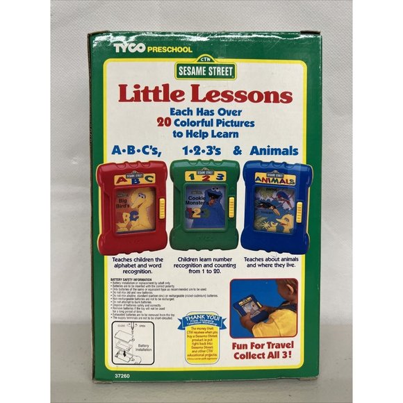 NEW in box Vintage VTG Sesame street little lessons animals age 2-5 years moving - Picture 3 of 5